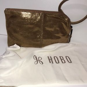 NWT Genuine Leather Hobo Wristlet